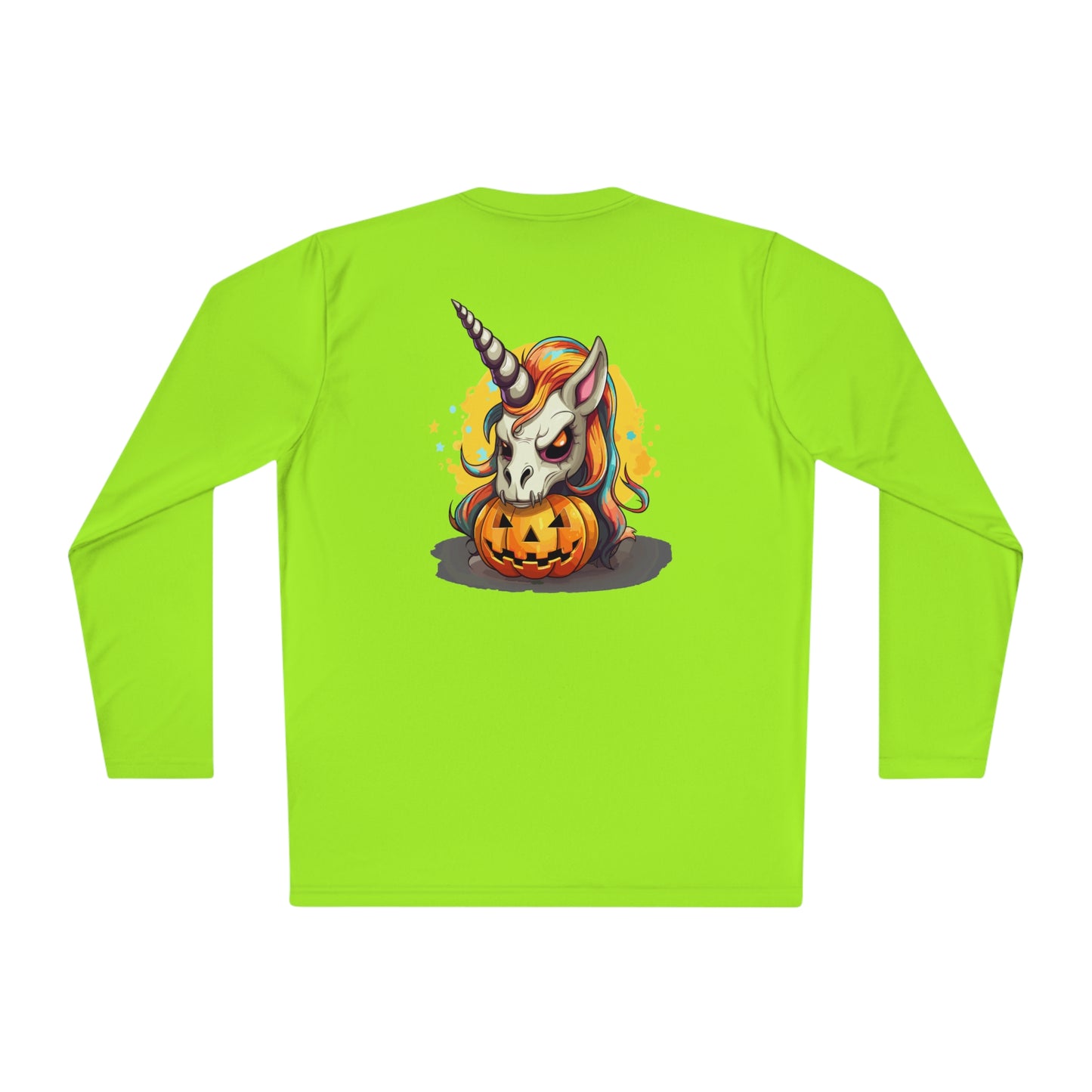 Halloween Scary Unicorn Unisex Lightweight Long Sleeve Tee