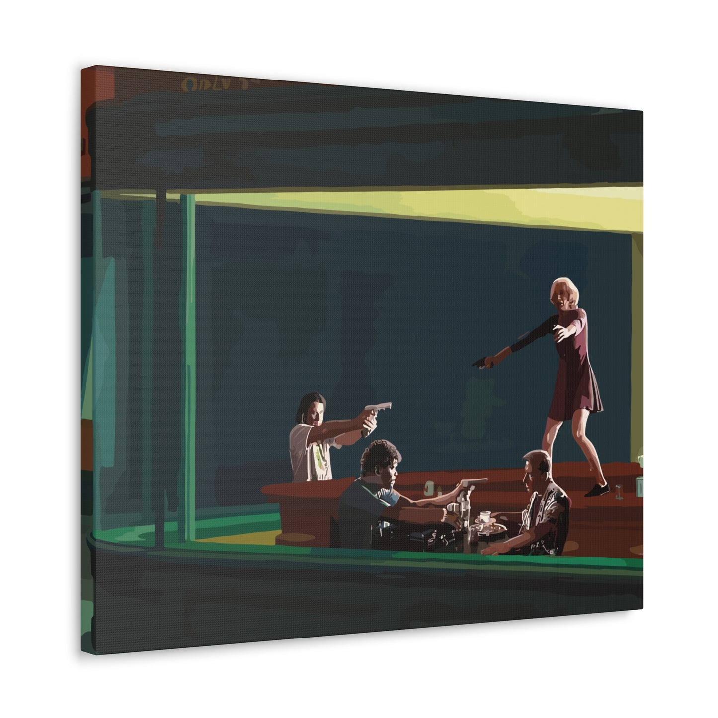 Pulp Nighthawks Canvas Gallery Wraps