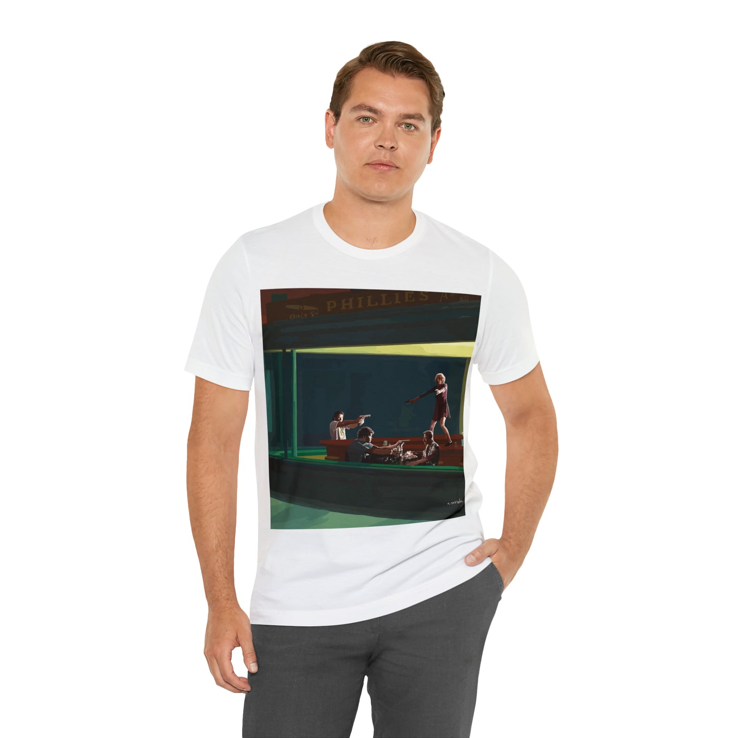 Pulp Nighthawks Whimsical T- Shirt