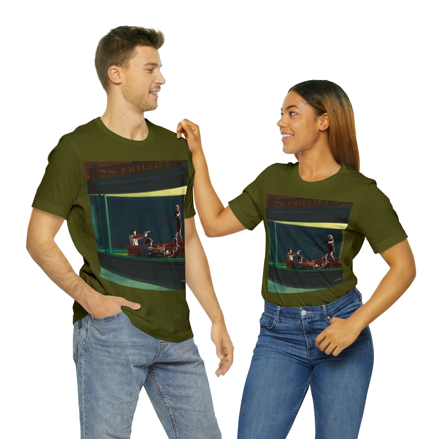 Pulp Nighthawks Whimsical T- Shirt