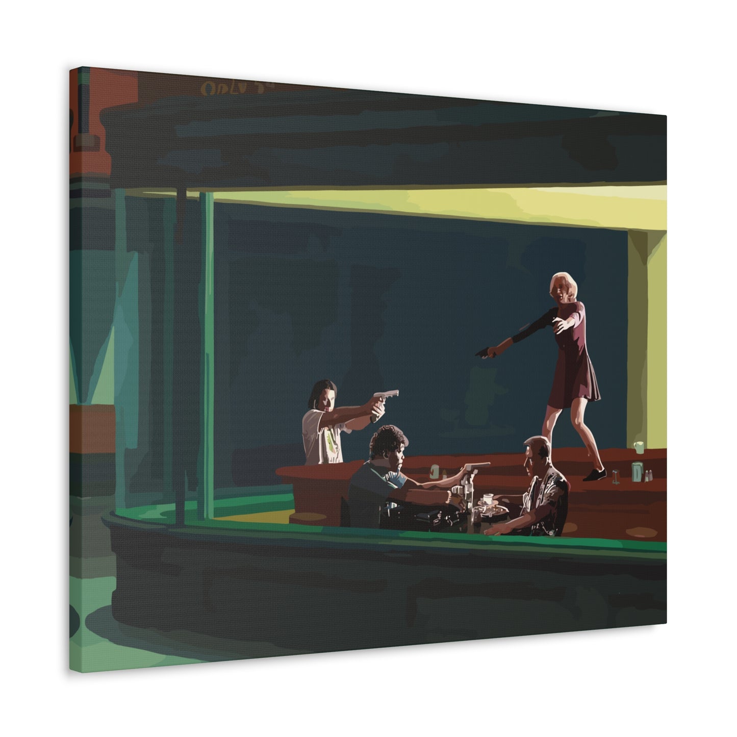 Pulp Nighthawks Canvas Gallery Wraps