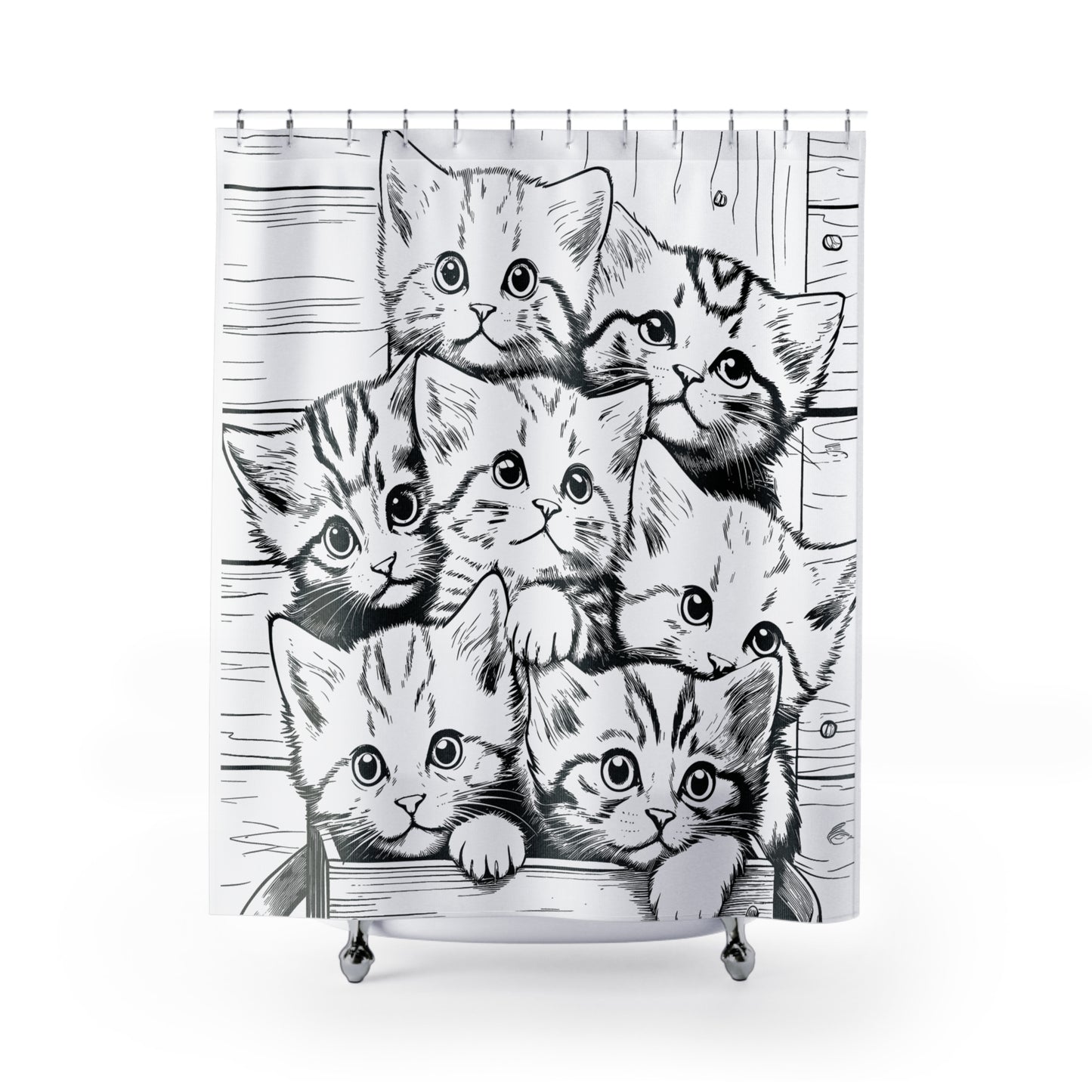 Box of Kittens Shower Curtains