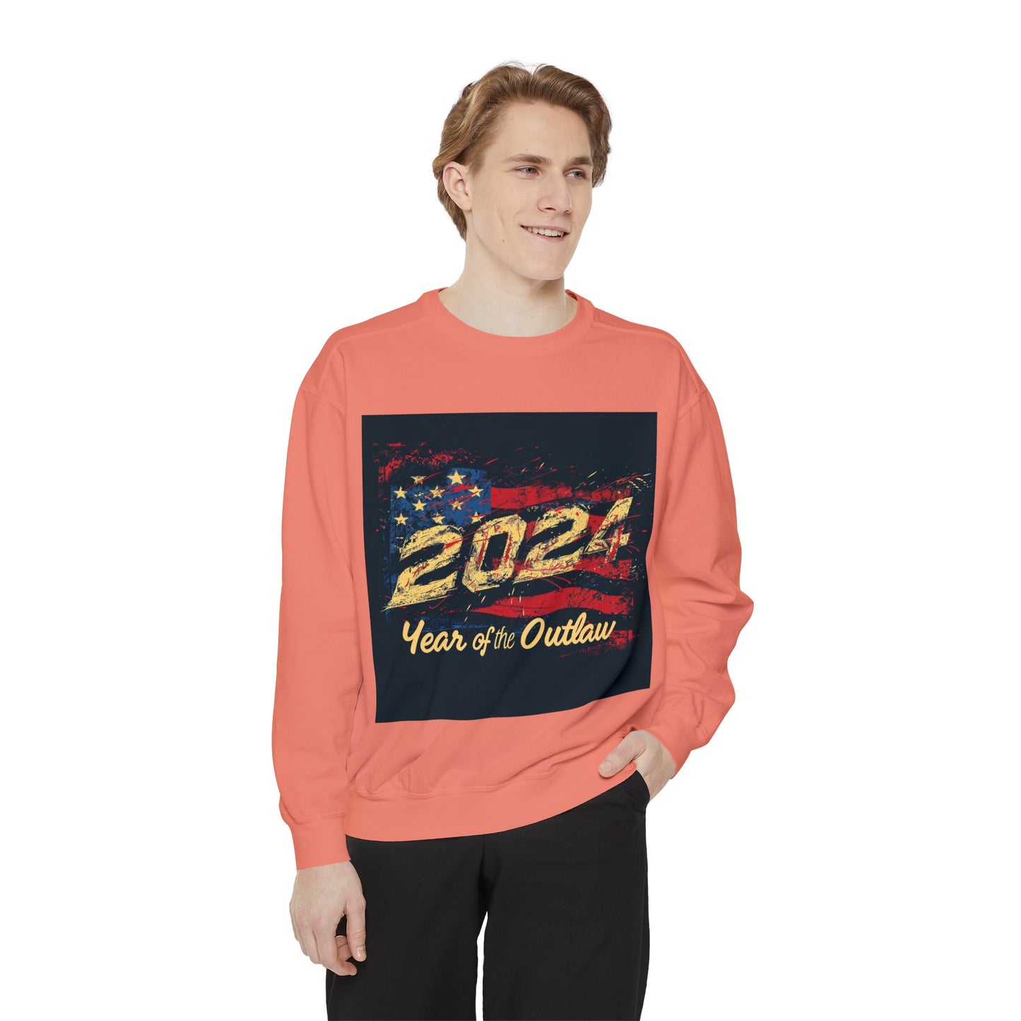 2024 Year of the Outlaw Unisex Garment-Dyed Sweatshirt