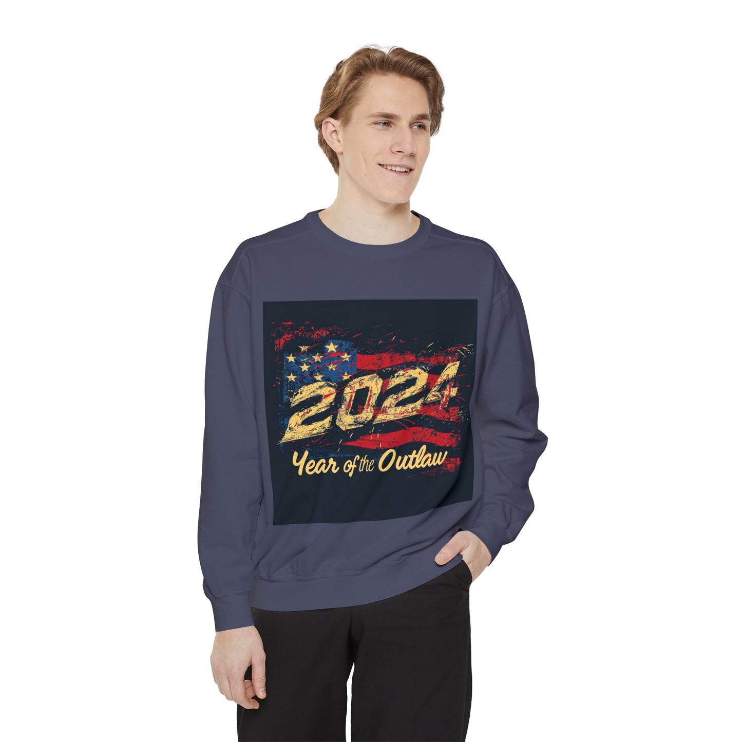 2024 Year of the Outlaw Unisex Garment-Dyed Sweatshirt