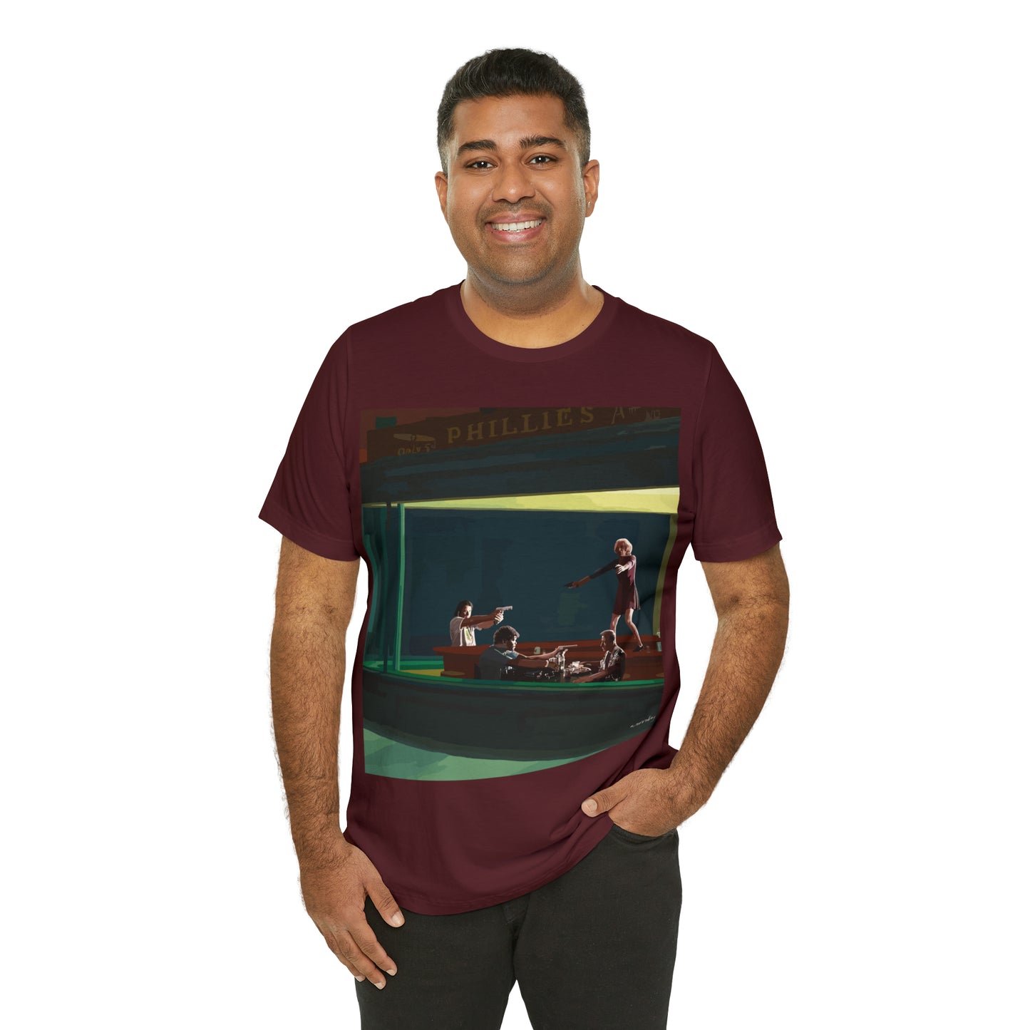 Pulp Nighthawks Whimsical T- Shirt