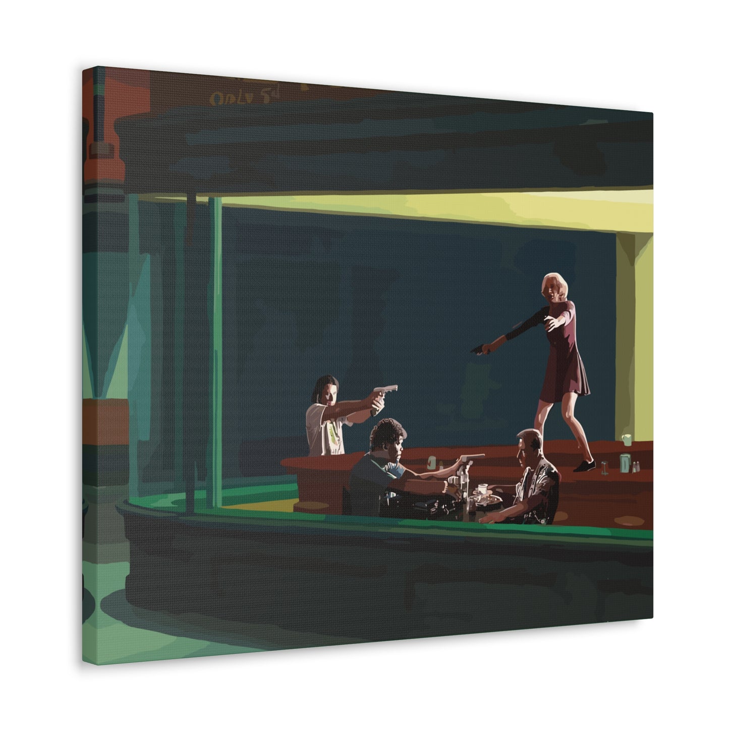 Pulp Nighthawks Canvas Gallery Wraps