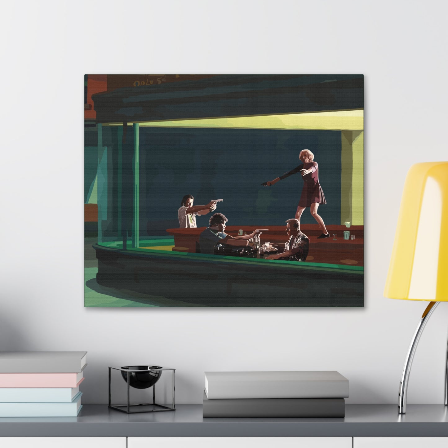 Pulp Nighthawks Canvas Gallery Wraps