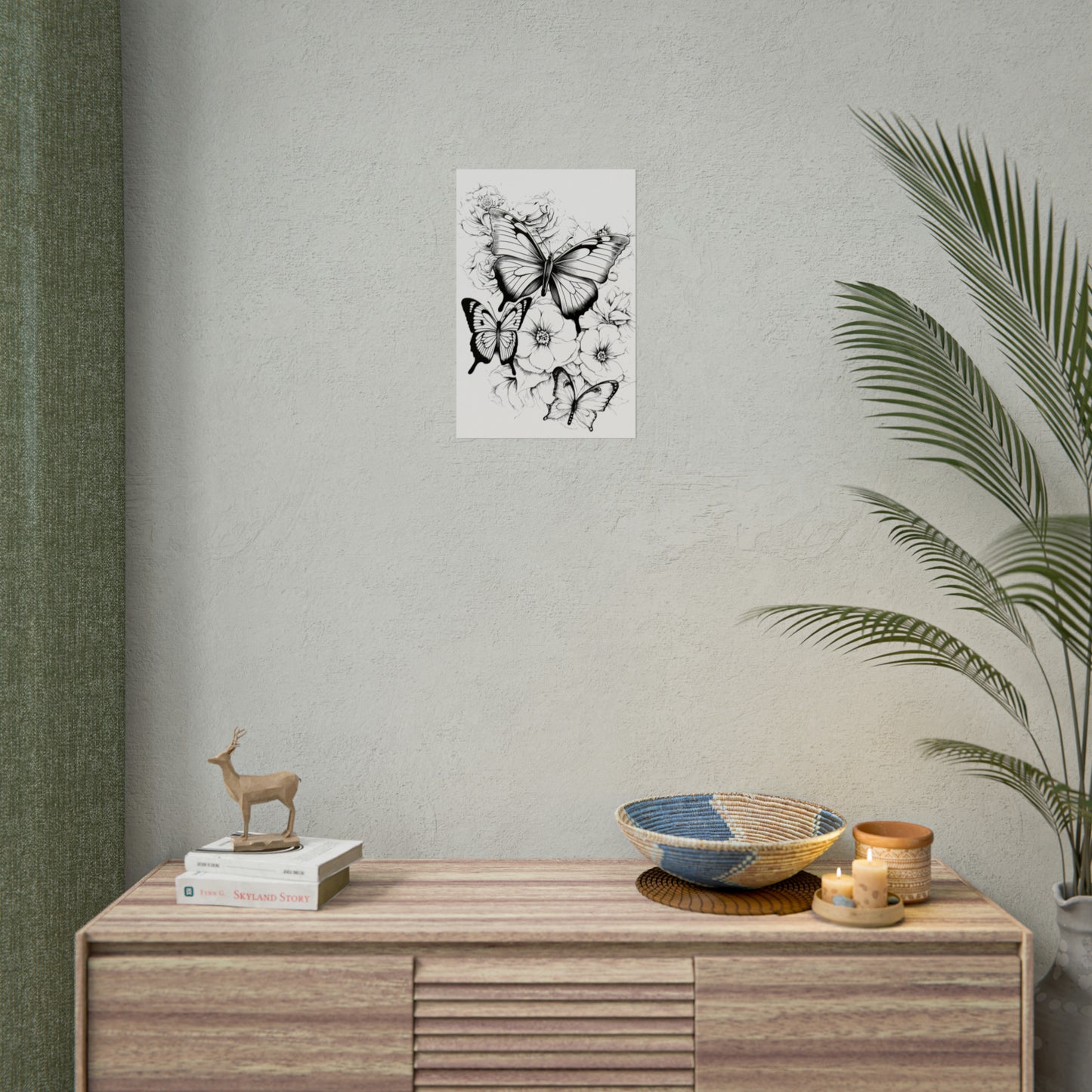 Butterfly Coloring Art Posters