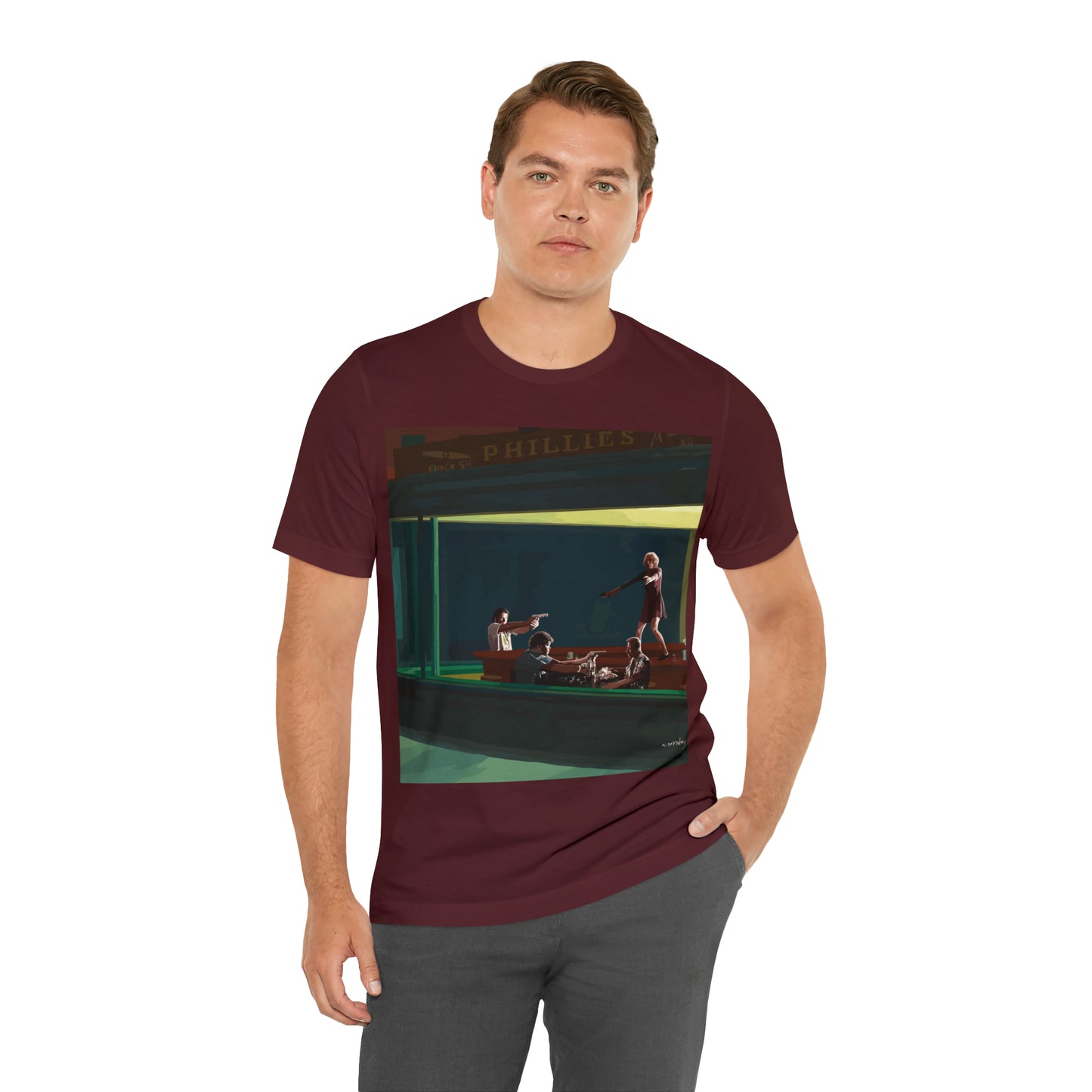 Pulp Nighthawks Whimsical T- Shirt