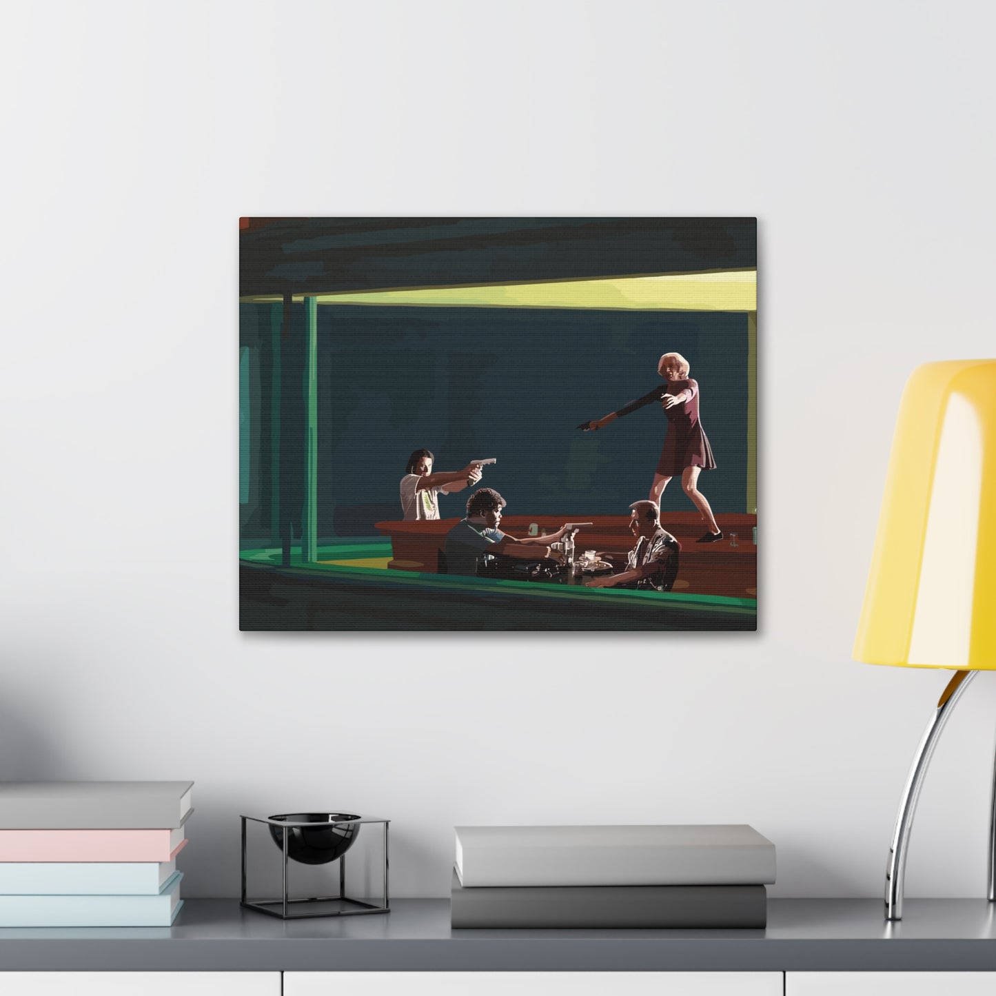 Pulp Nighthawks Canvas Gallery Wraps