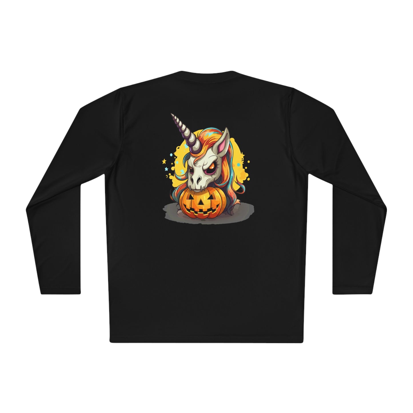 Halloween Scary Unicorn Unisex Lightweight Long Sleeve Tee