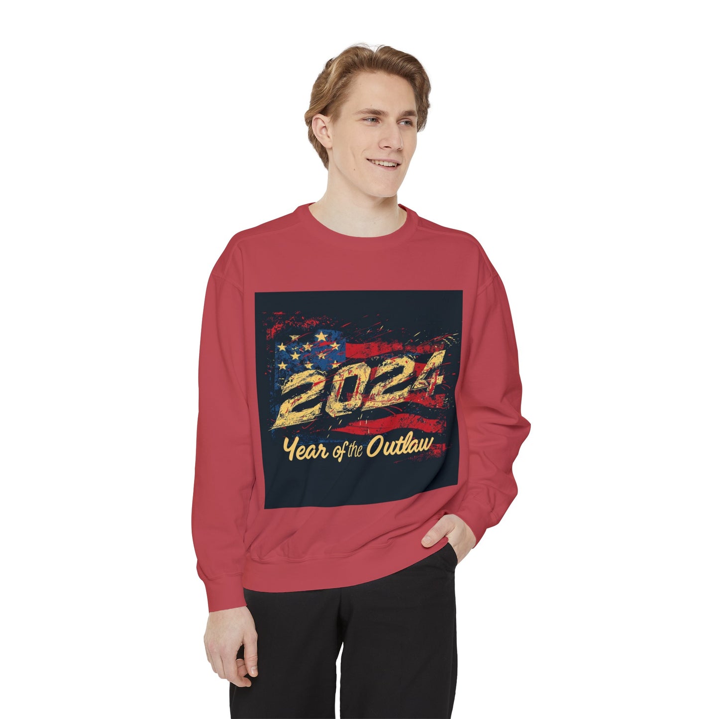 2024 Year of the Outlaw Unisex Garment-Dyed Sweatshirt