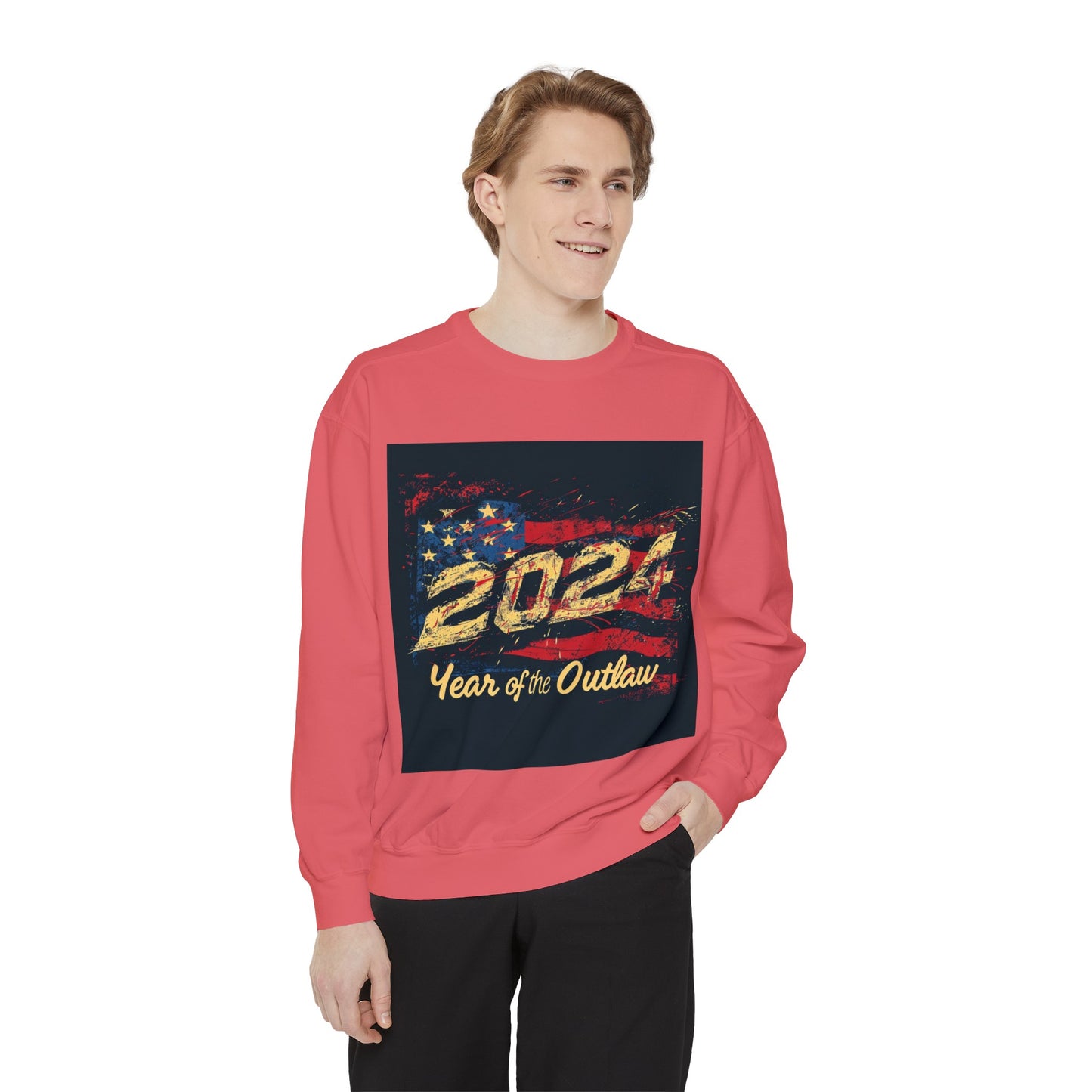 2024 Year of the Outlaw Unisex Garment-Dyed Sweatshirt