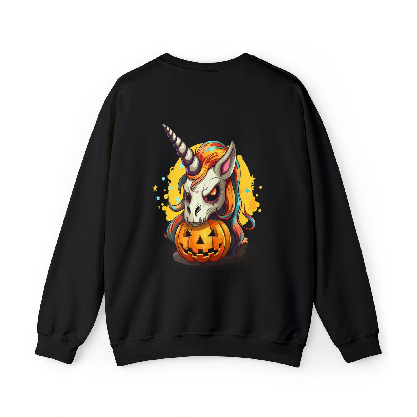 Halloween Scary Pumpkin Scary Unicorn Crewneck Sweatshirt