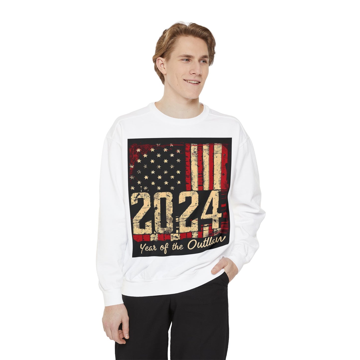 2024 Year of the Outlaw Unisex Garment-Dyed Sweatshirt