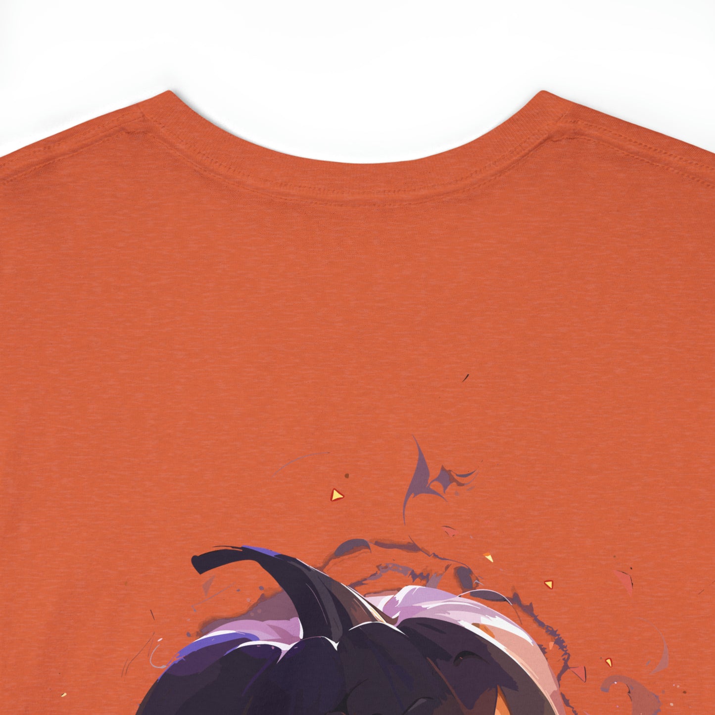 Halloween Scary Pumpkin Unisex Heavy Cotton Tee