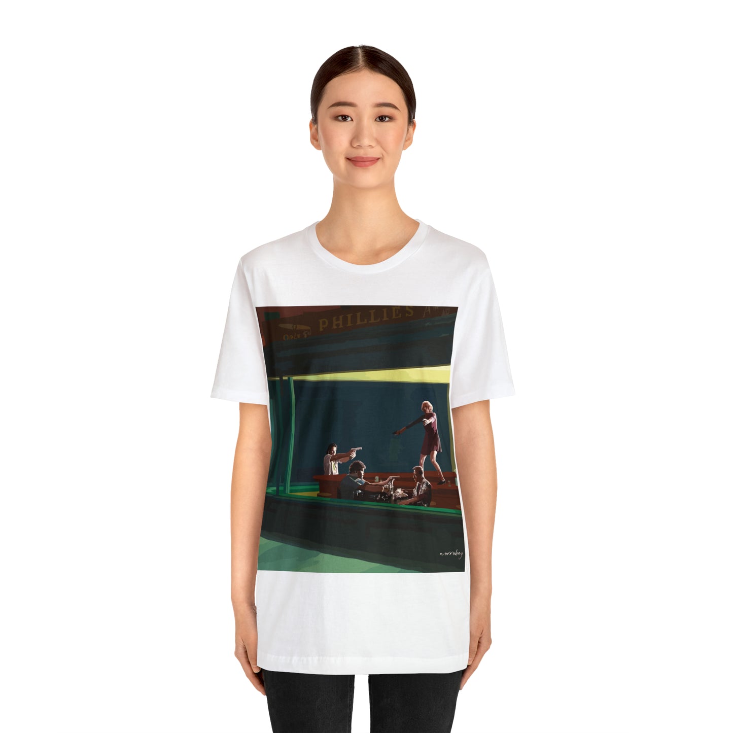 Pulp Nighthawks Whimsical T- Shirt