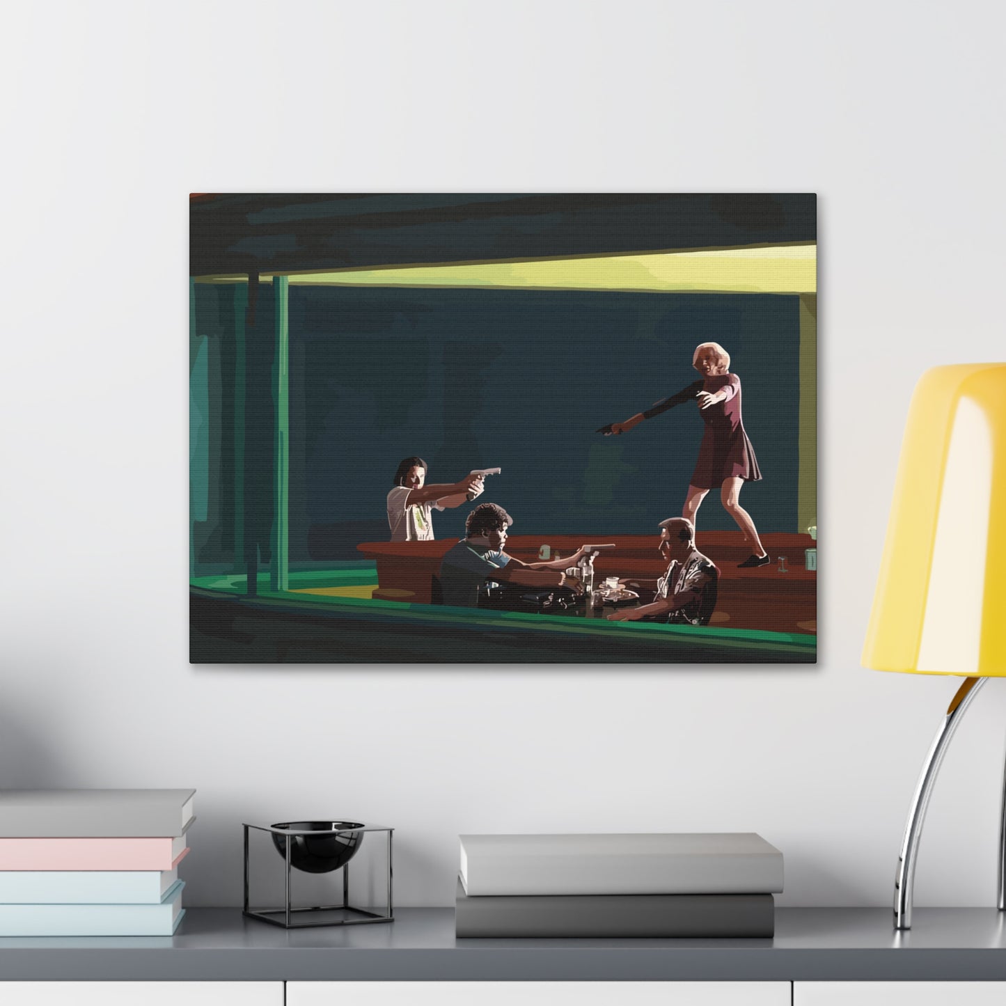 Pulp Nighthawks Canvas Gallery Wraps