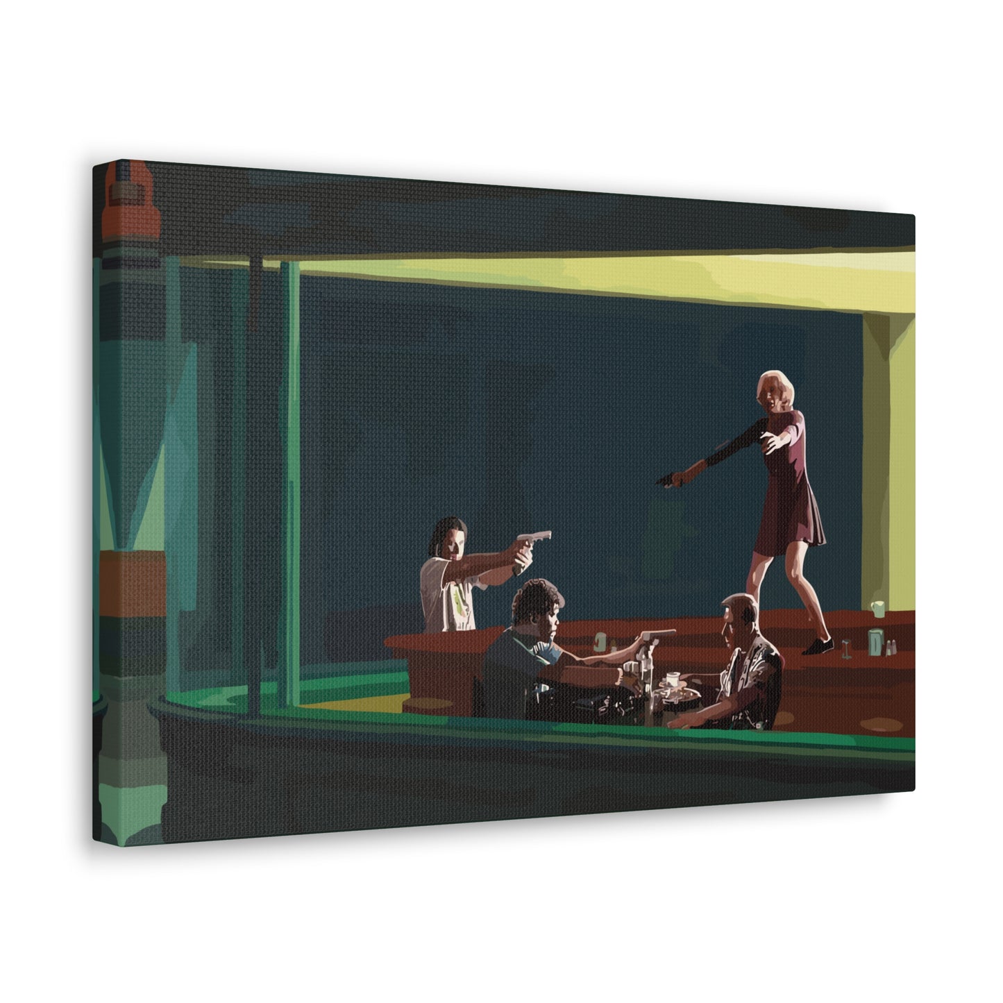 Pulp Nighthawks Canvas Gallery Wraps