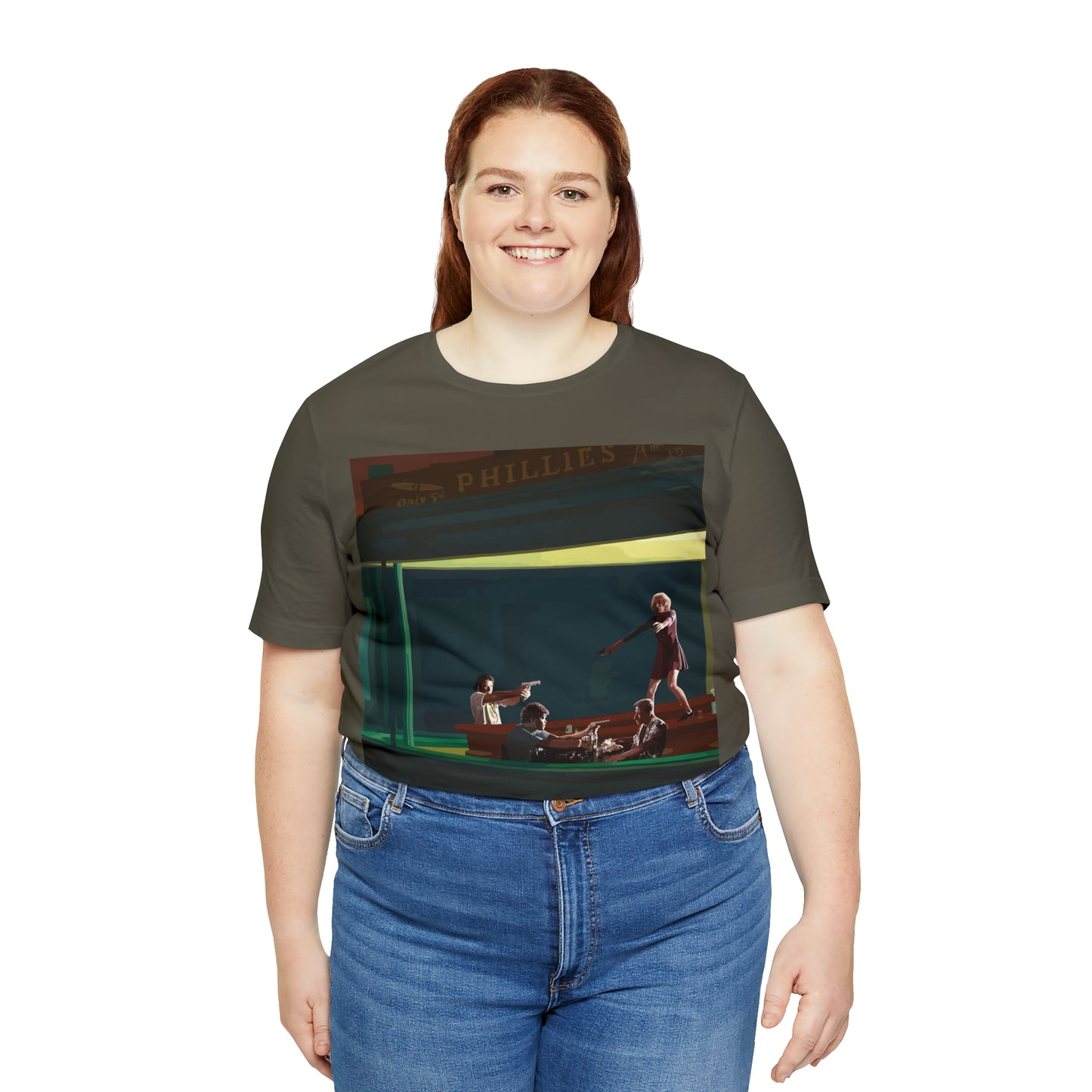 Pulp Nighthawks Whimsical T- Shirt