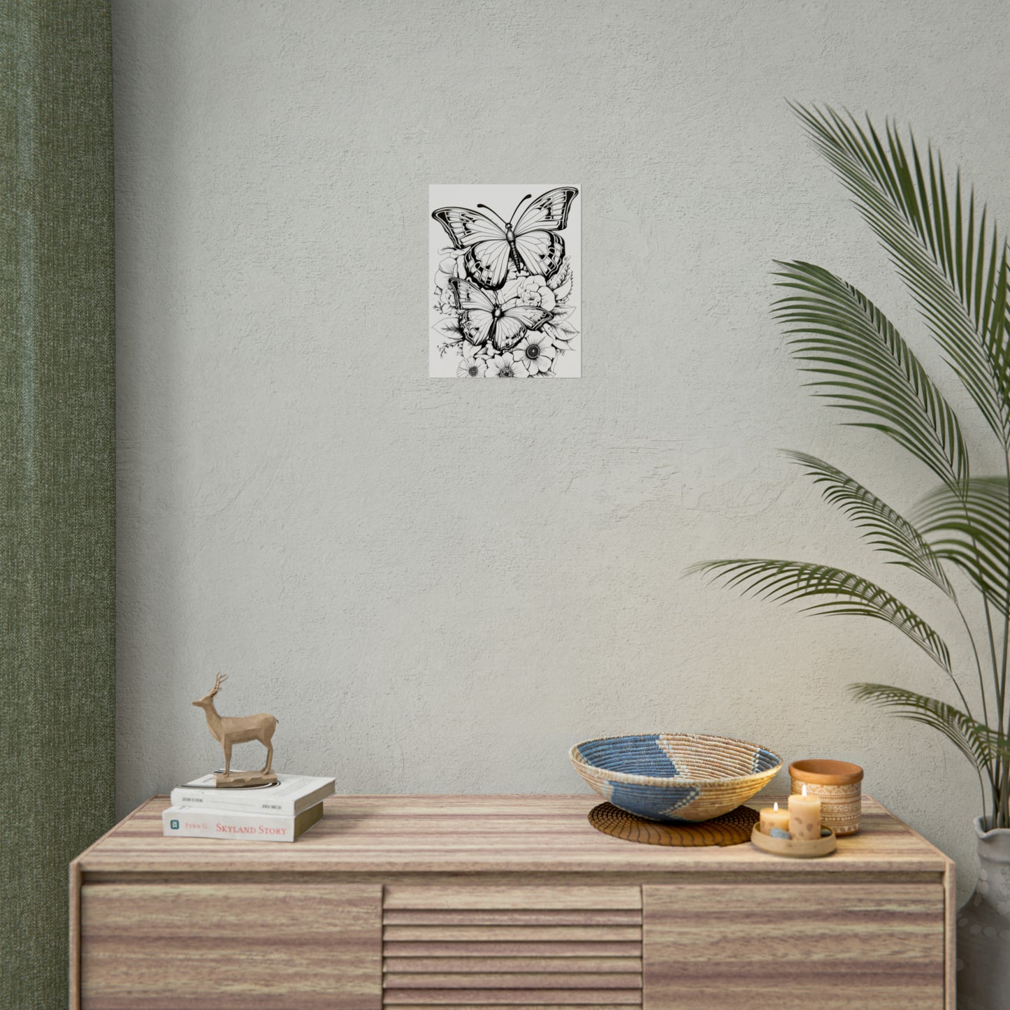 Butterfly Coloring Art Posters