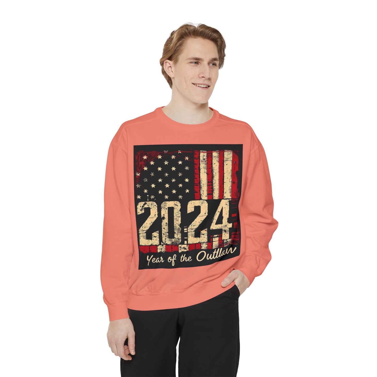 2024 Year of the Outlaw Unisex Garment-Dyed Sweatshirt