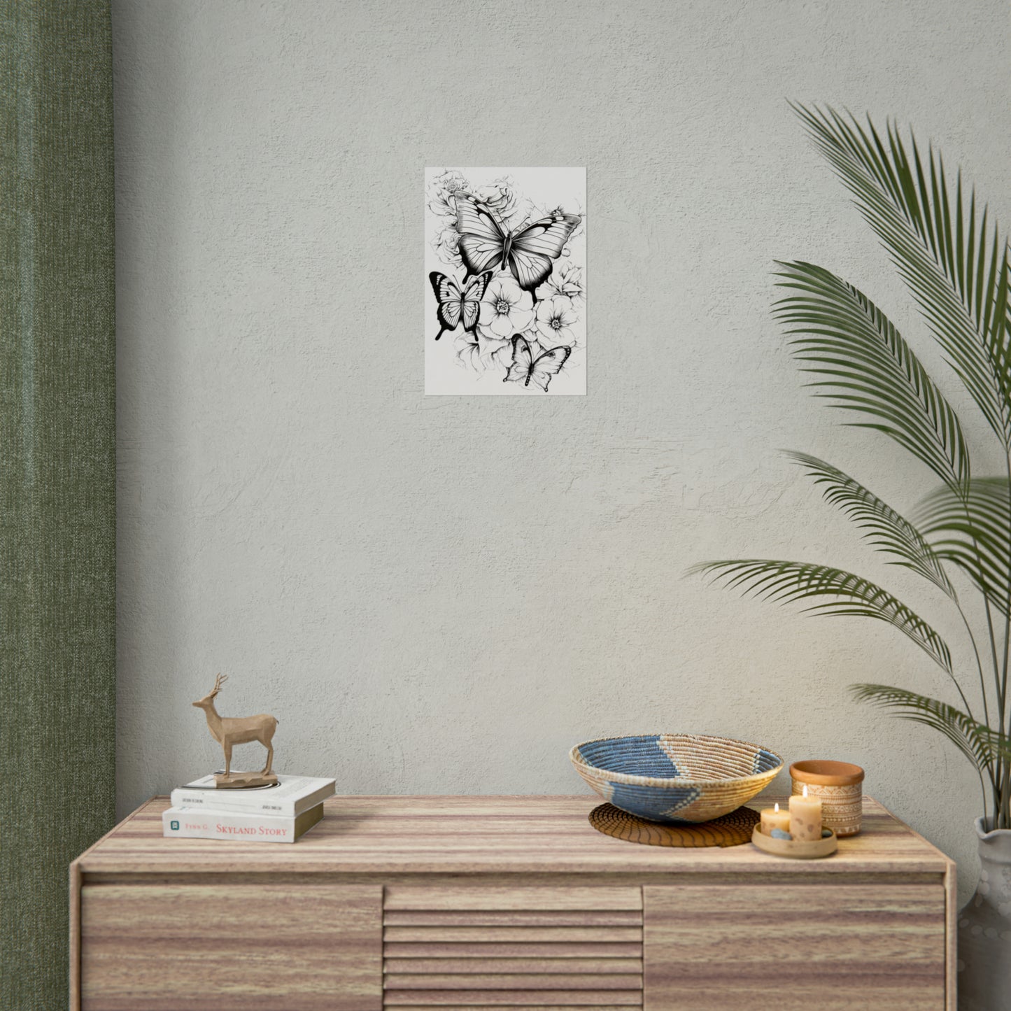 Butterfly Coloring Art Posters