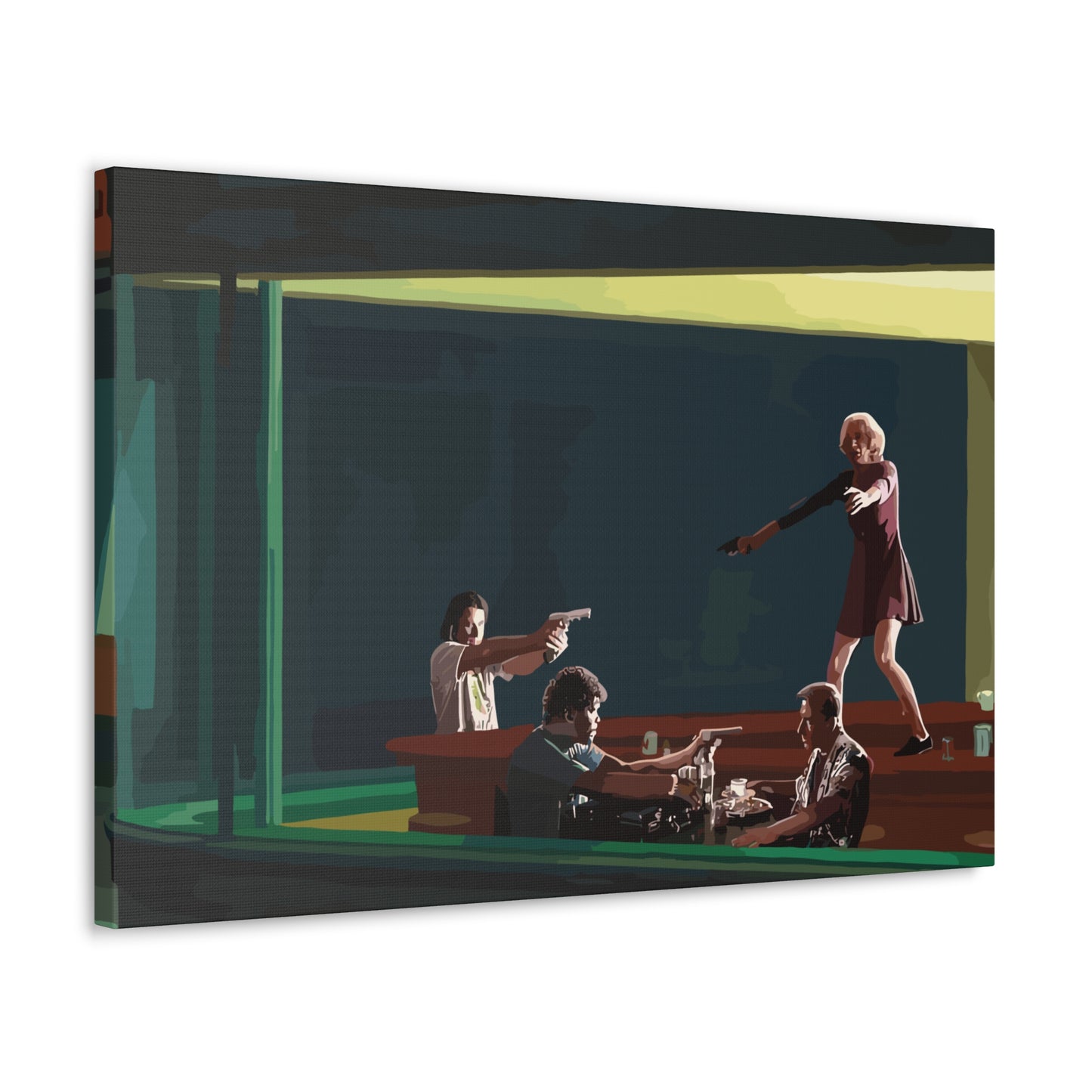 Pulp Nighthawks Canvas Gallery Wraps