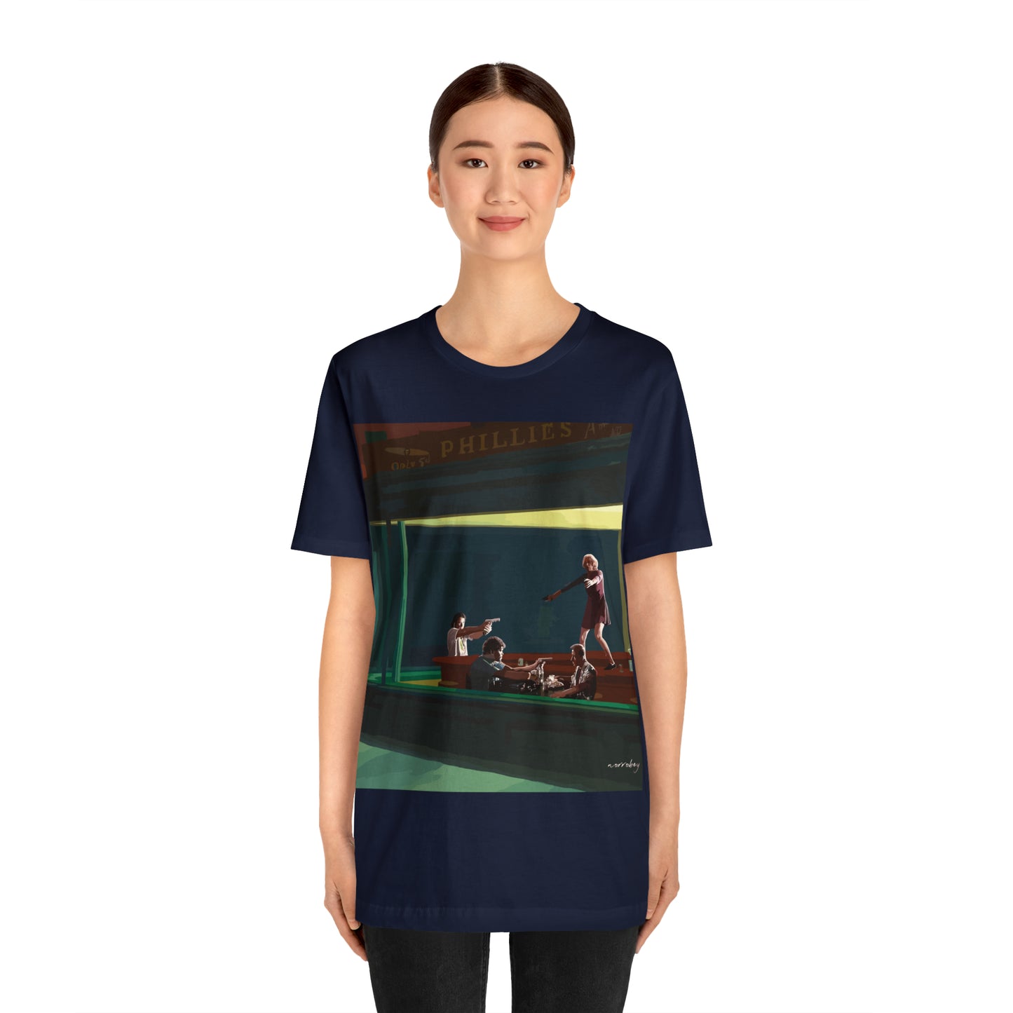 Pulp Nighthawks Whimsical T- Shirt