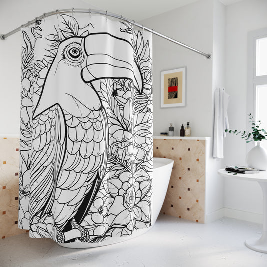 Toucan Pen & Ink Art Shower Curtain