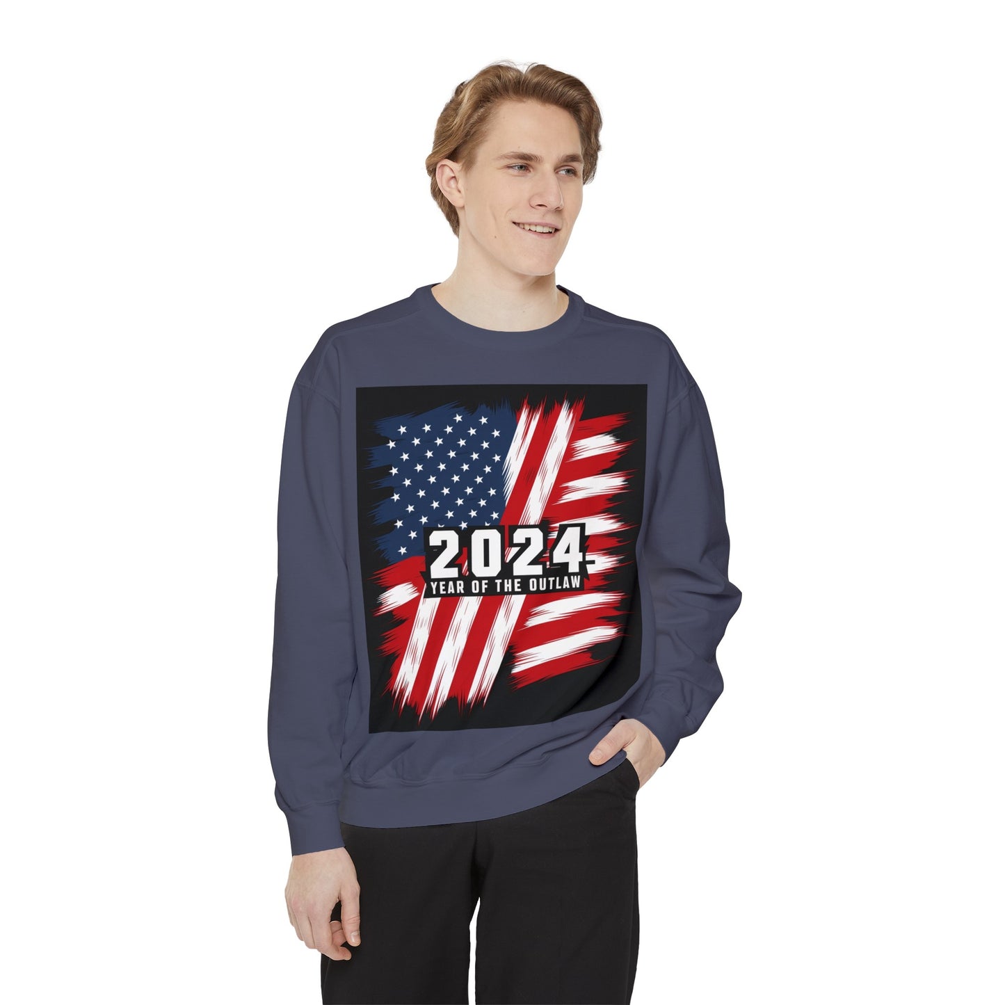 2024 Year of the Outlaw Unisex Garment-Dyed Sweatshirt