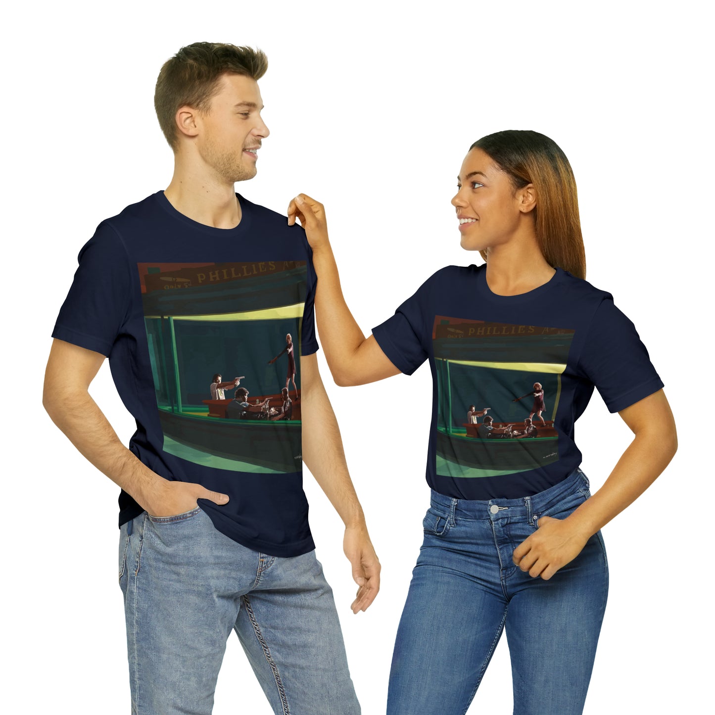 Pulp Nighthawks Whimsical T- Shirt