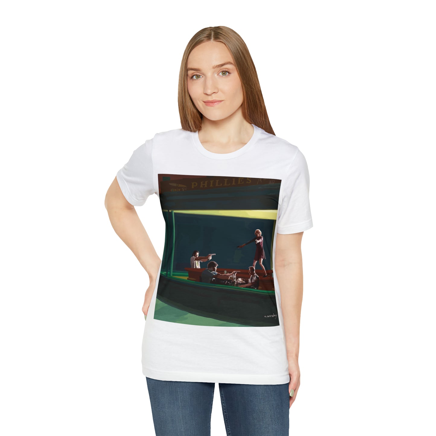 Pulp Nighthawks Whimsical T- Shirt