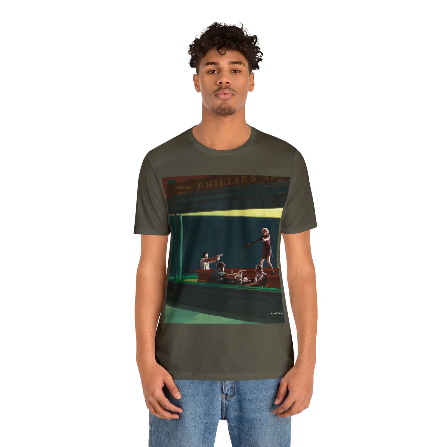 Pulp Nighthawks Whimsical T- Shirt