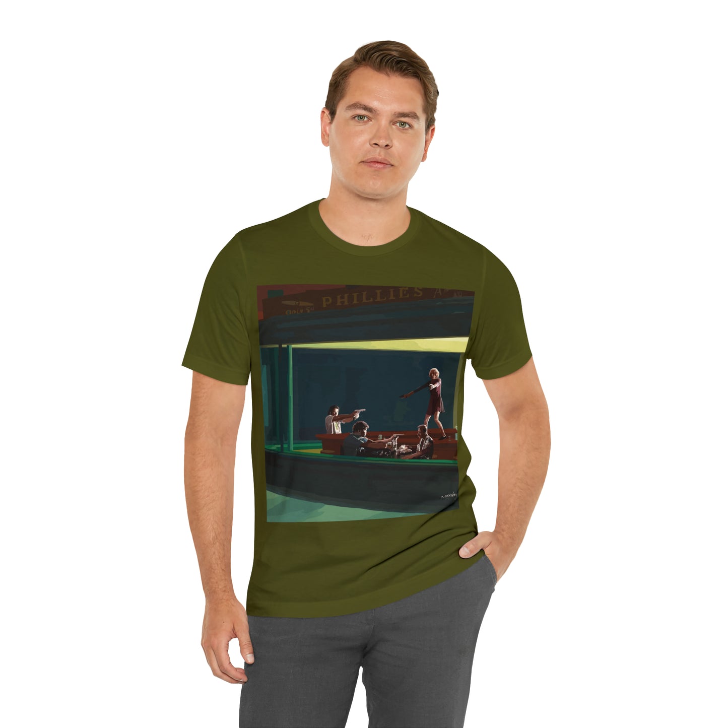 Pulp Nighthawks Whimsical T- Shirt