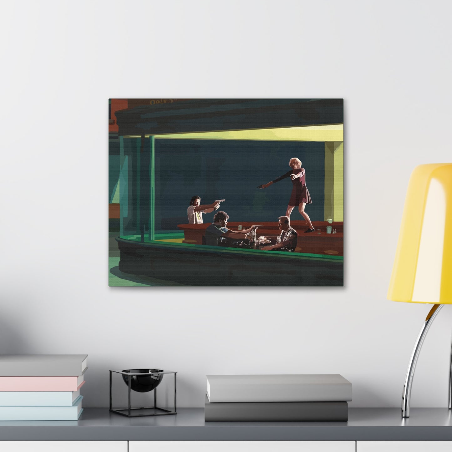 Pulp Nighthawks Canvas Gallery Wraps