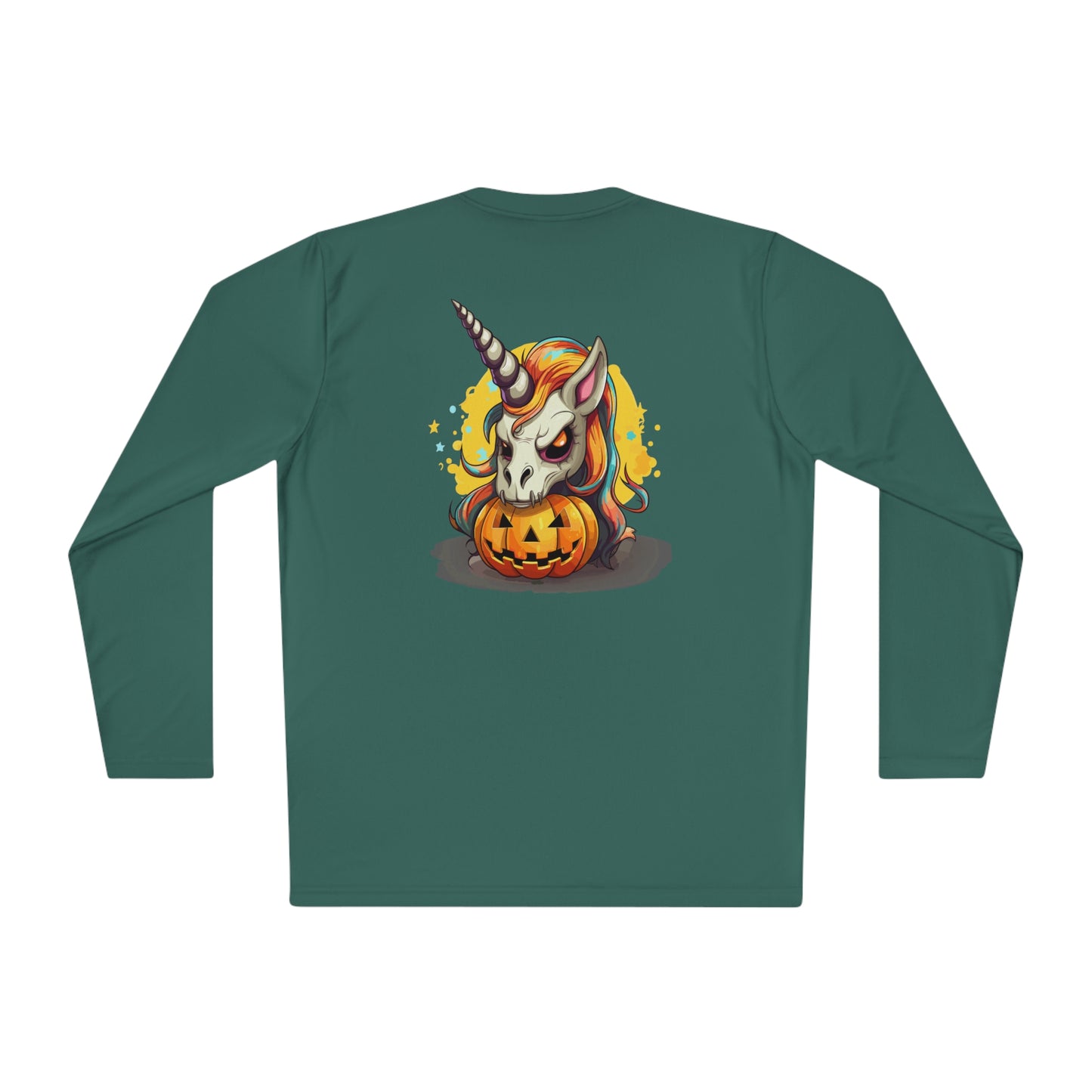 Halloween Scary Unicorn Unisex Lightweight Long Sleeve Tee