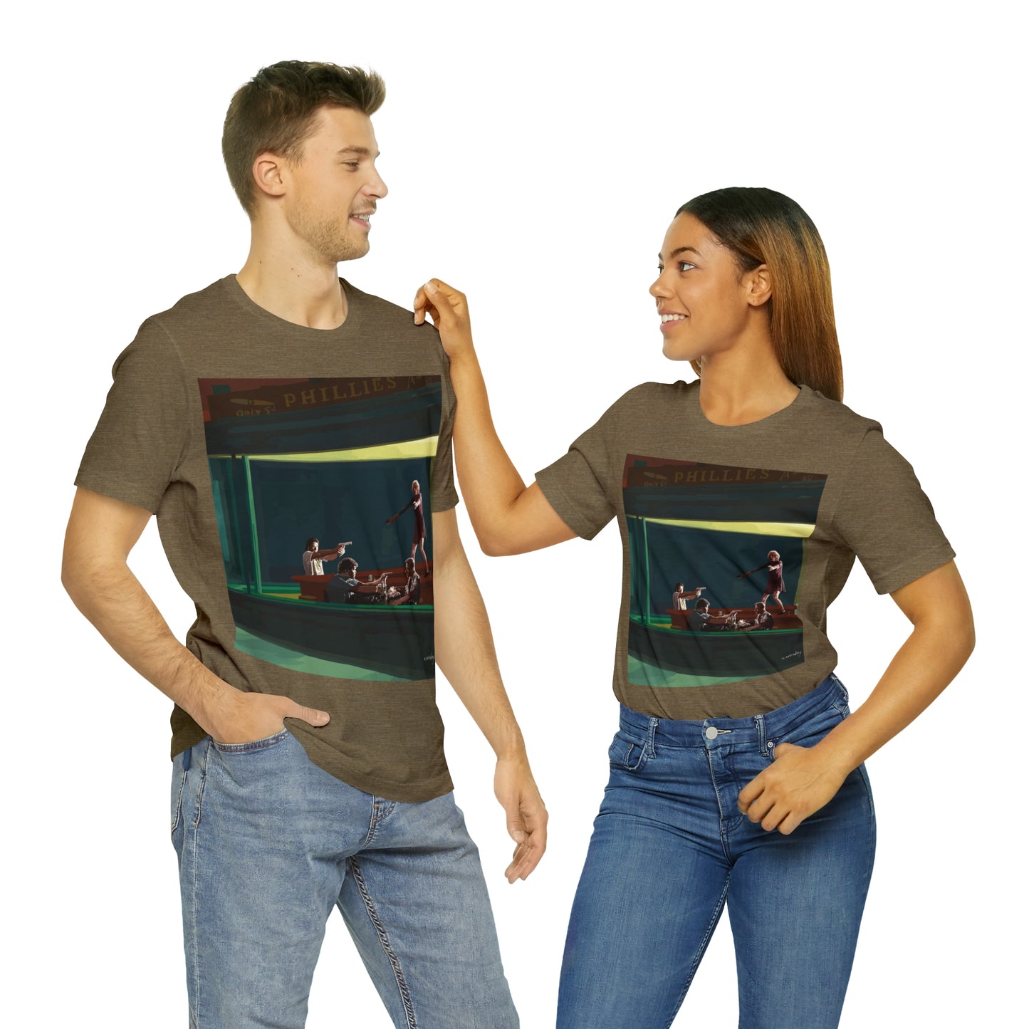 Pulp Nighthawks Whimsical T- Shirt