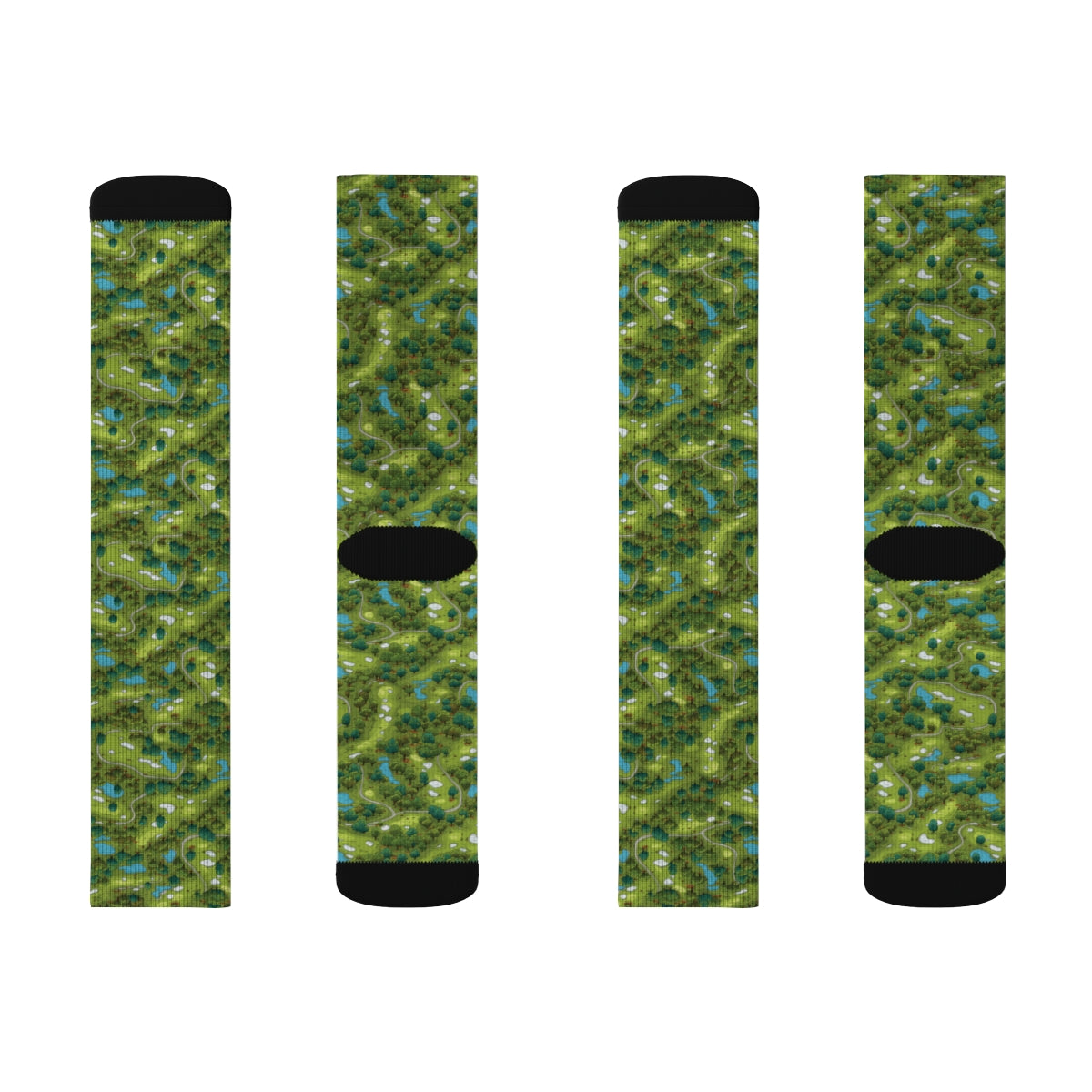Fun and stylish Golf Course design socks